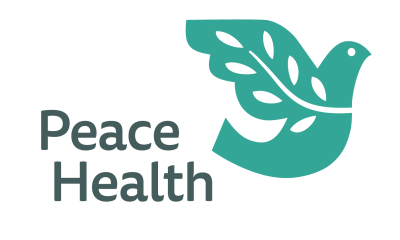 PeaceHealth Dove logo in harbor blue color
