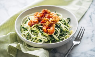 zucchini pasta with marinara sauce