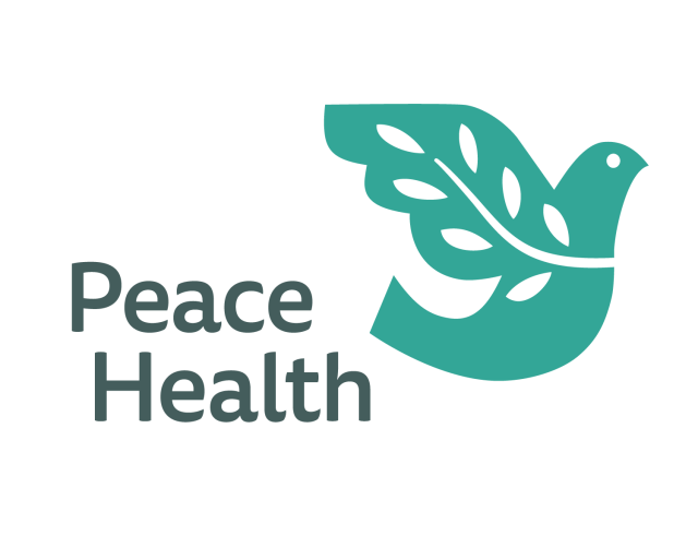 PeaceHealth Dove logo in harbor blue color