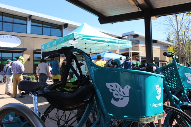 PeaceHealth rides at the LTD Station in Springfield, Or.