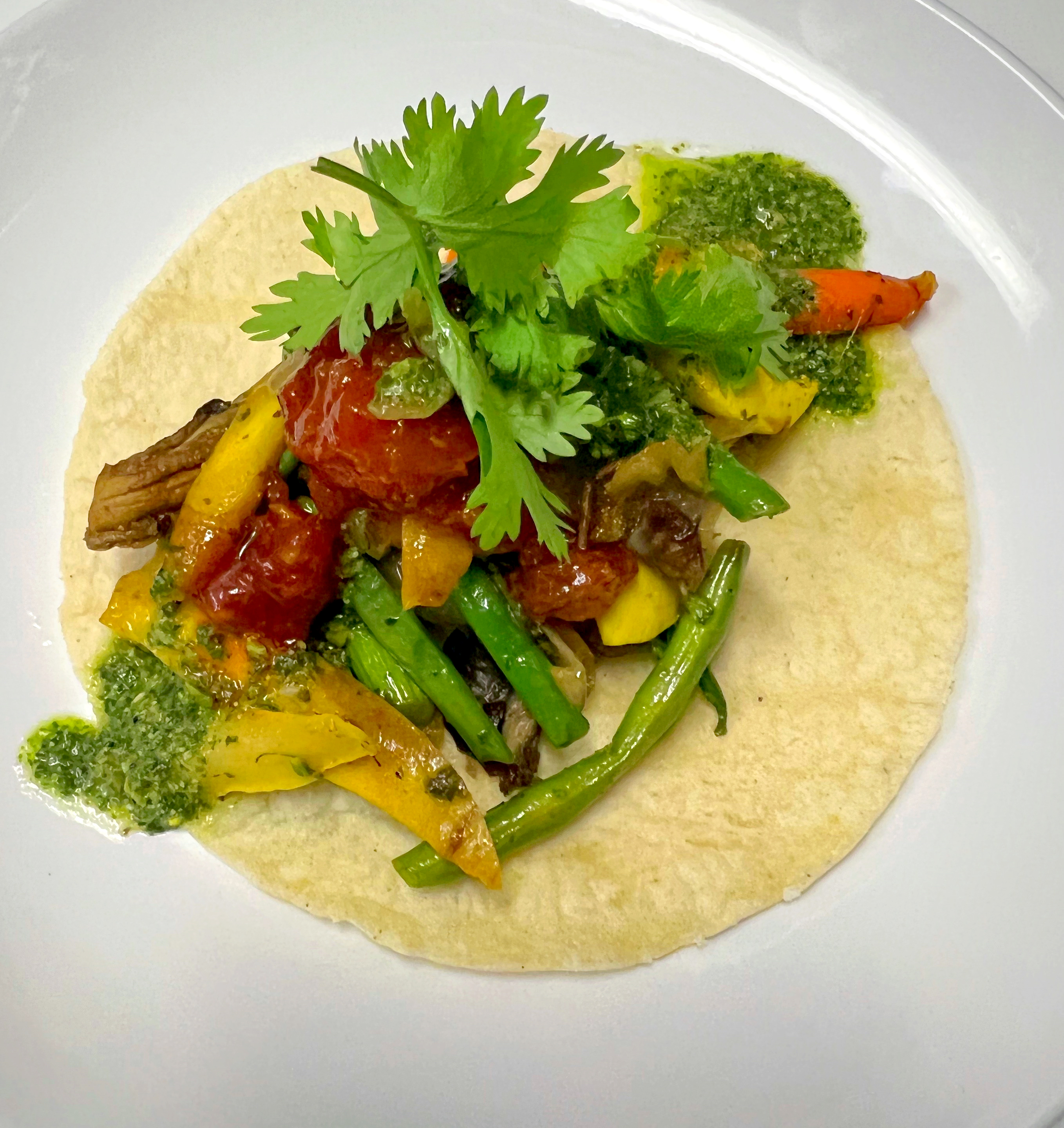 Grilled veggie taco