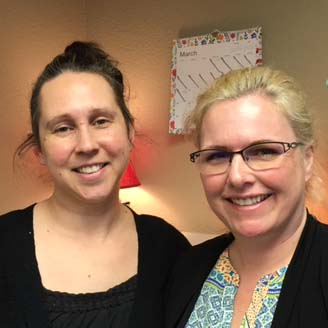 Janet Lytle and Elise Smith smiling