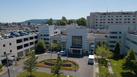 Front entrance of St. John Medical Center in Longview, Washington