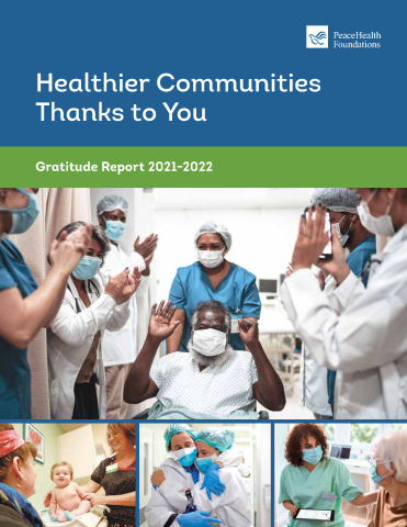 Cover of the 2021-22 Foundation Gratitude Report