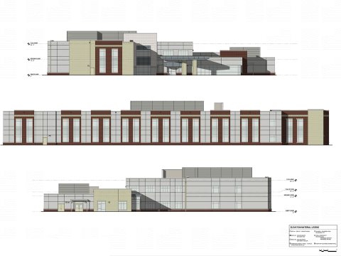 Schematic of new inpatient rehab facility
