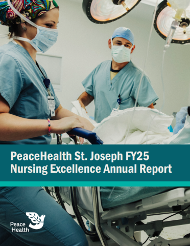 Front cover of FY25 Nursing Excellence Annual Report