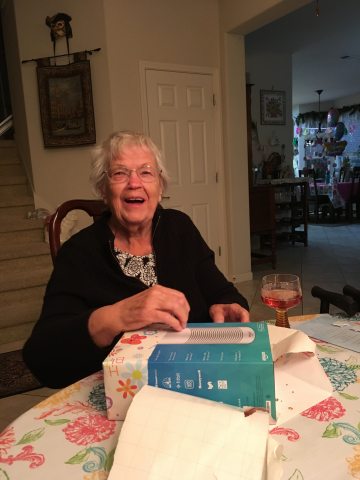 Photo of pauline opening presents