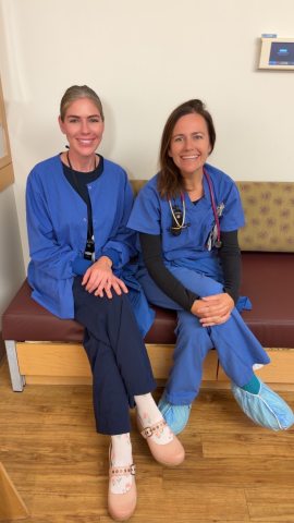 PeaceHealth nurses, Tess Mowers and Meg Hutton