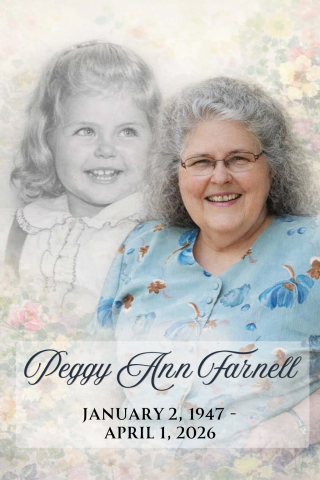 Peggy Ann Farnell January 2, 1947 - April 1, 2026
