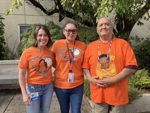 Orange T-shirt group of three