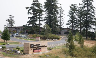 Exterior front entrance view of peace island medical center in Friday Harbor, Washington