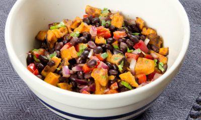 Black bean, sweet potato and rice bowls recipe.
