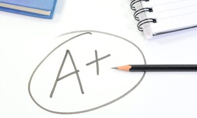 A scribbled circle with "A+" inside of it