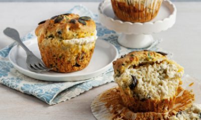 Zucchini chocolate banana muffins