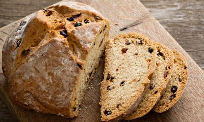 a load of soda bread and slices of the bread