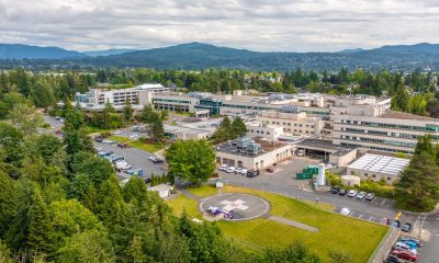 PeaceHealth St. Joseph campus aerial photo