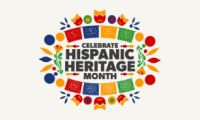 Logo with the words "Celebrate Hispanic Heritage Month"
