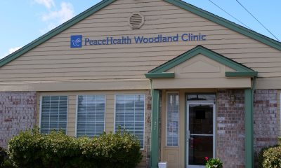 exterior of PeaceHealth Woodland Family Medicine clinic