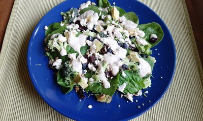 spinach blueberry broccoli salad