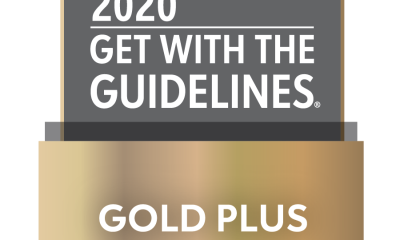 2020 American Heart Association Get with the Guidelines  Gold Plus Award badge