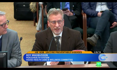 Roy Magnusson speaks about House Bill 1638 regarding vaccine preventable diseases