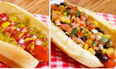 carrot dogs with toppings