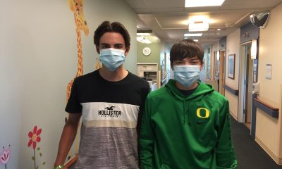 Twin brothers, Jack and Clay Mornarich, had reconstructive chest surgery at PeaceHealth Sacred Heart Medical Center at RiverBend in Springfield, Ore. 