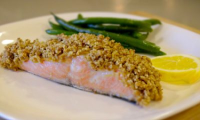 walnut-crusted salmon
