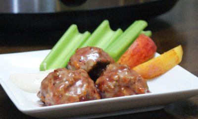 Thanksgiving inspired cranberry orange glazed turkey meatball recipe