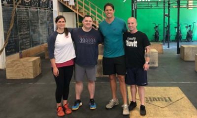 Jasmine Beede, RN with fellow Crossfit athletes after the miracle workout