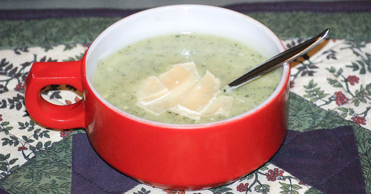 Recipe Creamy zucchini soup PeaceHealth
