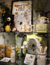 Decor and items with bees and honey bears at PeaceHealth University District 