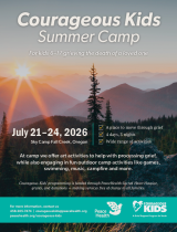 2026 Courageous Kids Summer Camp Flyer