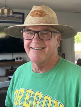 Dan Pritchard in his sun hat