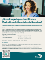 Screenshot of cover of medicaid financial assistance flyer