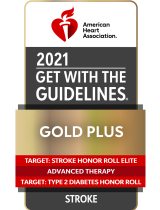 2021 American Heart Association Get with the Guidelines Gold PLus logo