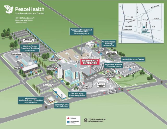 Photo of Emergency Department and Trauma Center at PeaceHealth Southwest Medical Center