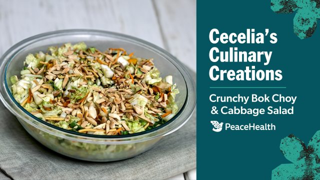 Crunchy bok choy and cabbage salad video recipe