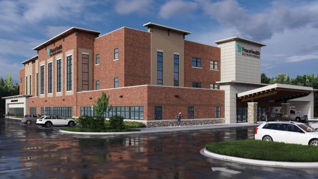 Behavioral Health Hospital Building Rendering Image