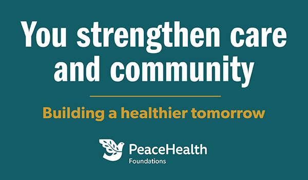 You strengthen care and community - building a healthier tomorrow