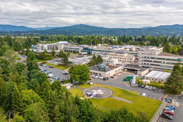 PeaceHealth St. Joseph campus aerial photo