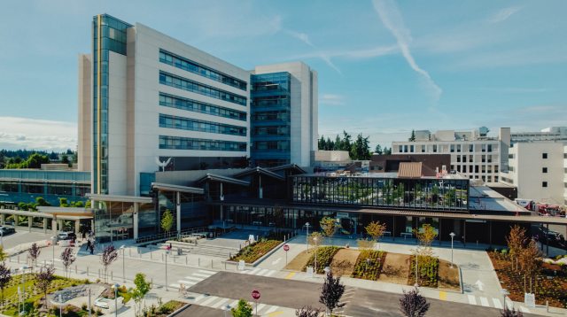 Aerial view of Southwest Medical Center Tower