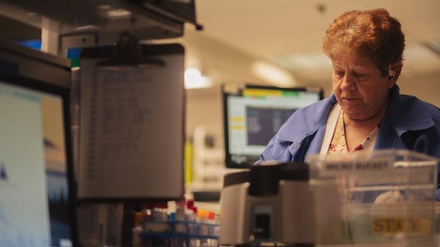 A Caregiver works in a clinical setting