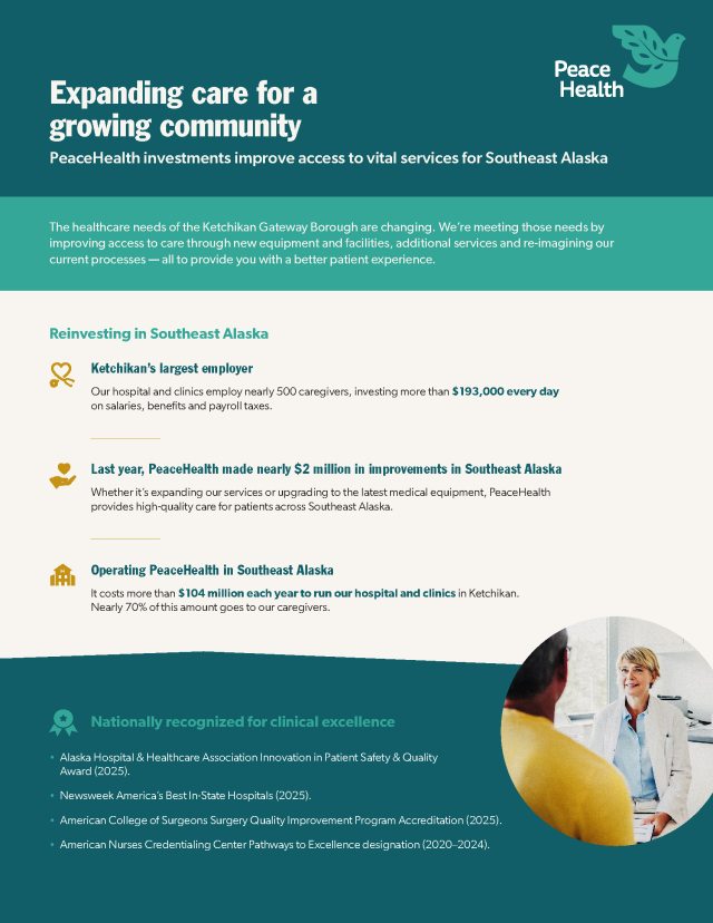 Expanding care for a growing community Cover Page 1 