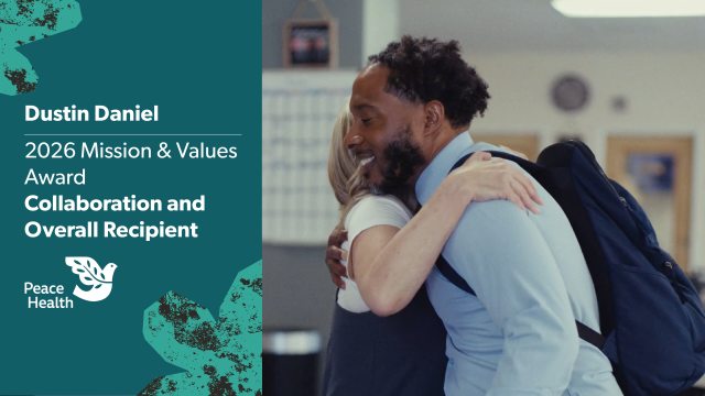 Dustin Daniel, Mission and Value Award Recipient for Collaboration and Overall