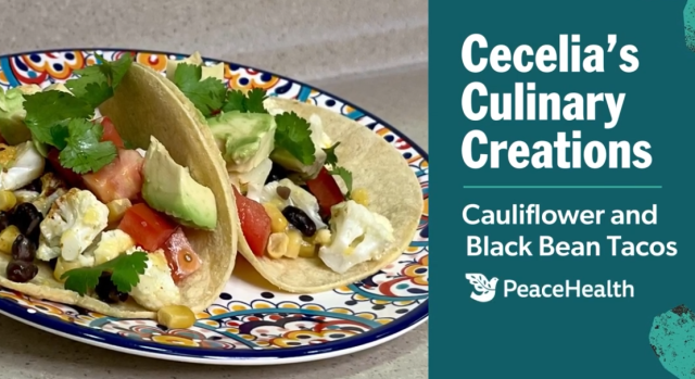 Cauliflower and black bean taco recipe