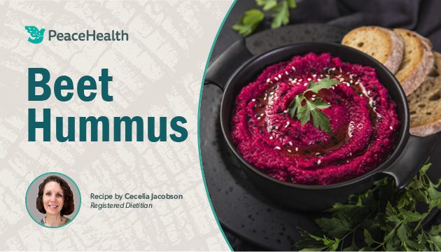 beet hummus bowl