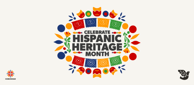 Logo with the words "Celebrate Hispanic Heritage Month"
