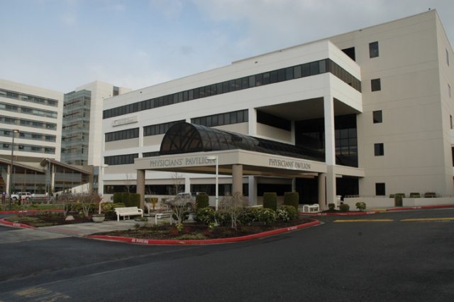 PeaceHealth Southwest Medical Center Pavilion Exterior and Entrance