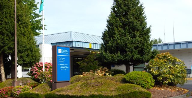 Exterior of PeaceHealth clinic building